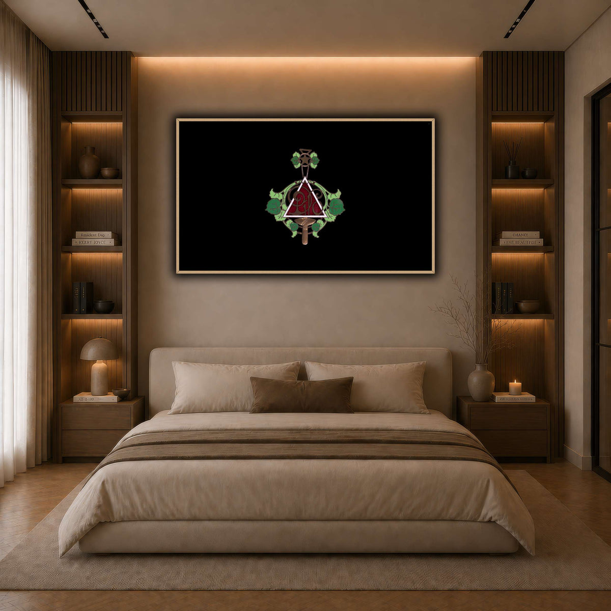 36_Alphonse_Mucha dark neutral-bedroom