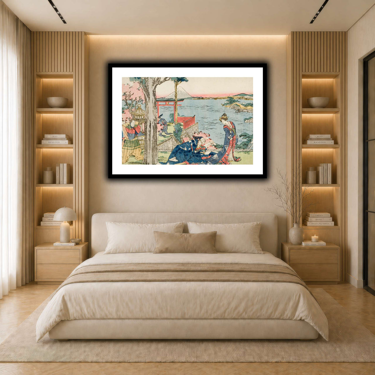 4_Katsushika Hokusai  light neutral- bedroom