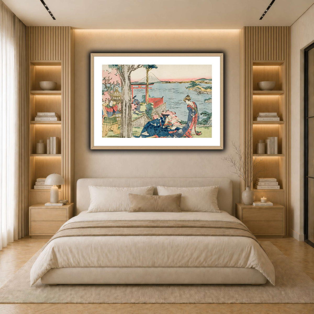 4_Katsushika Hokusai  light neutral- bedroom