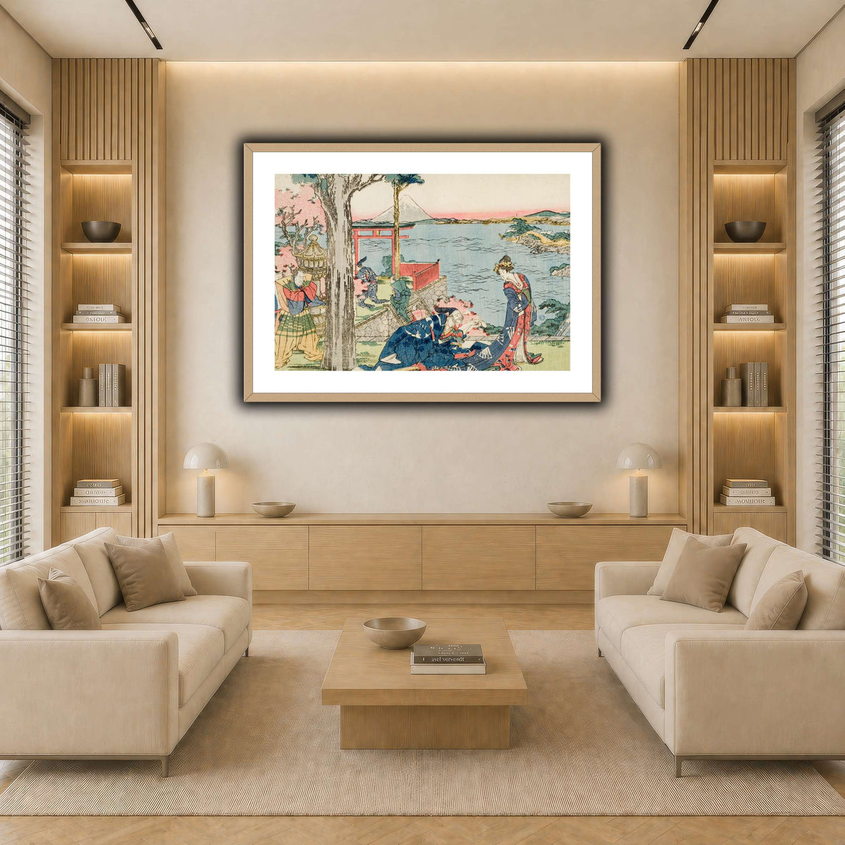 4_Katsushika Hokusai  light neutral-living room