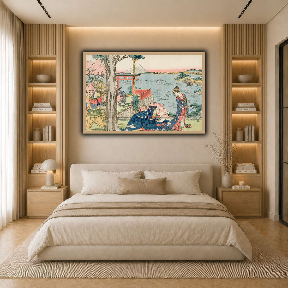 4_Katsushika Hokusai  light neutral- bedroom