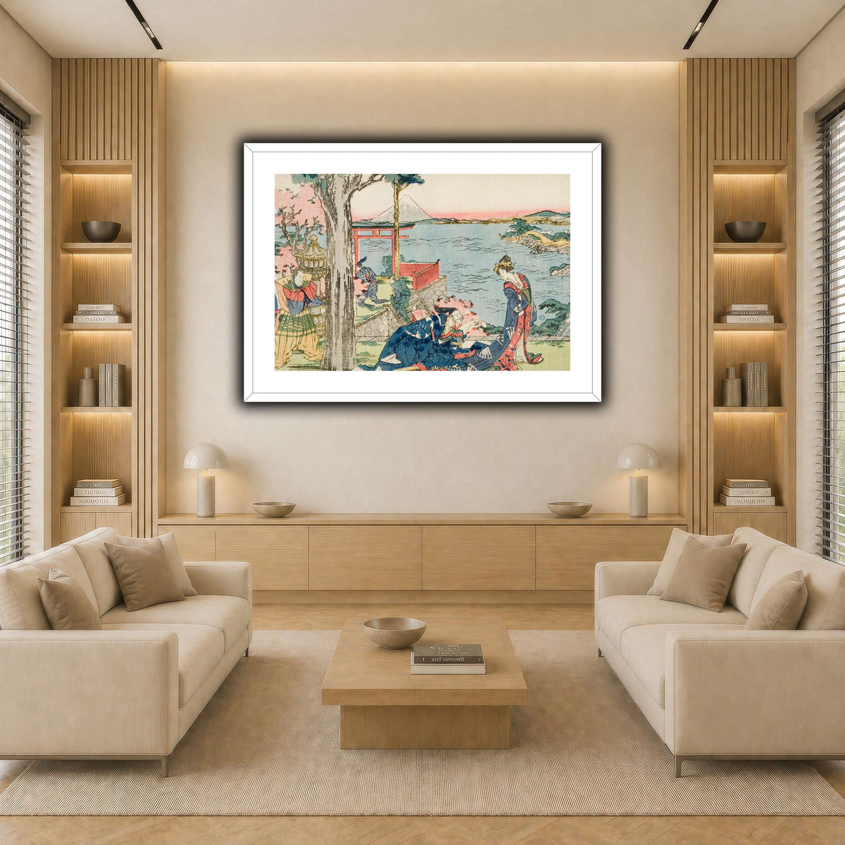 4_Katsushika Hokusai  light neutral-living room