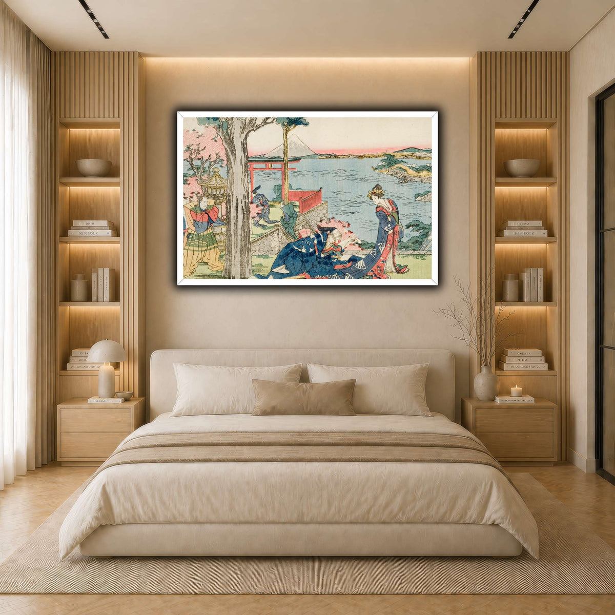 4_Katsushika Hokusai  light neutral- bedroom