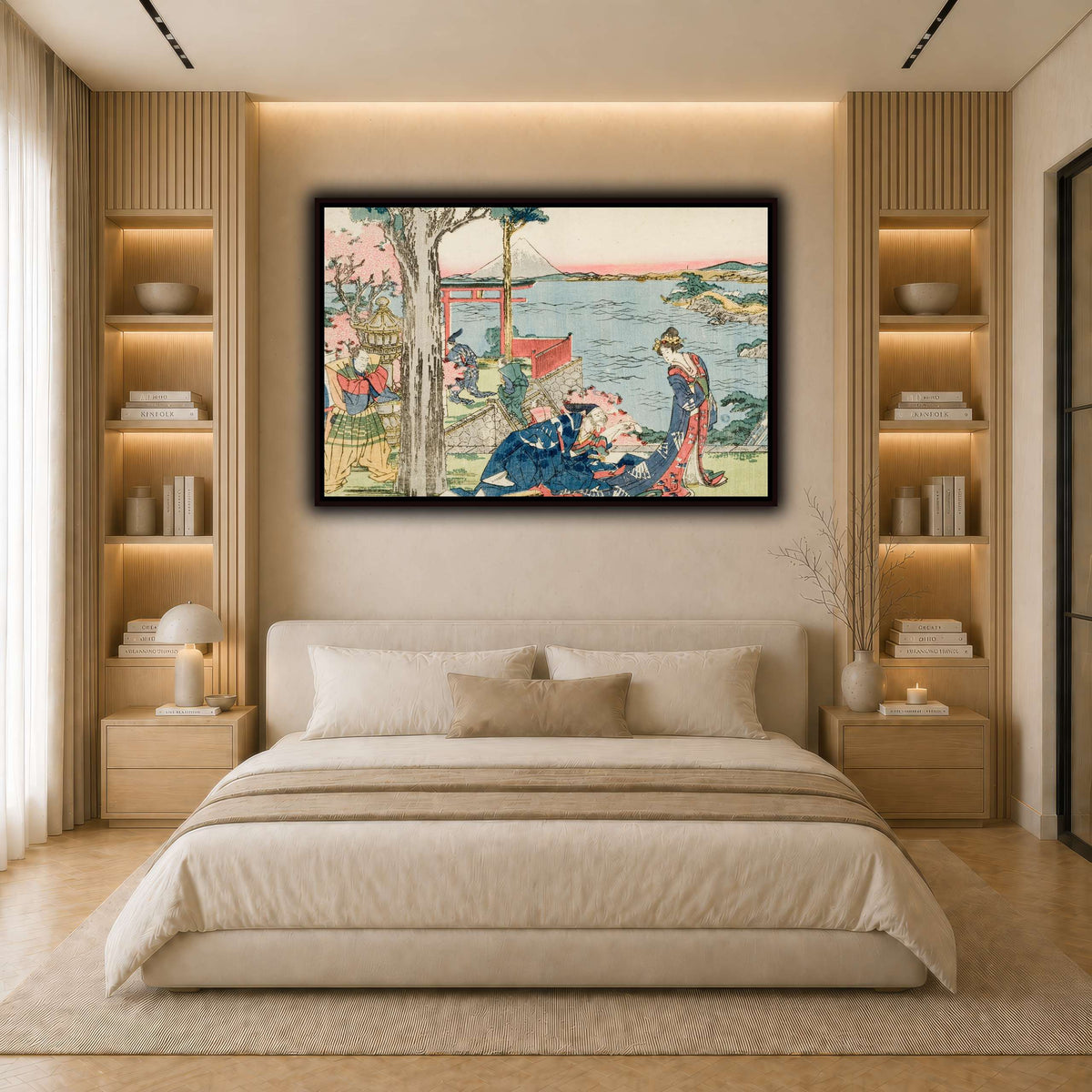 4_Katsushika Hokusai  light neutral- bedroom