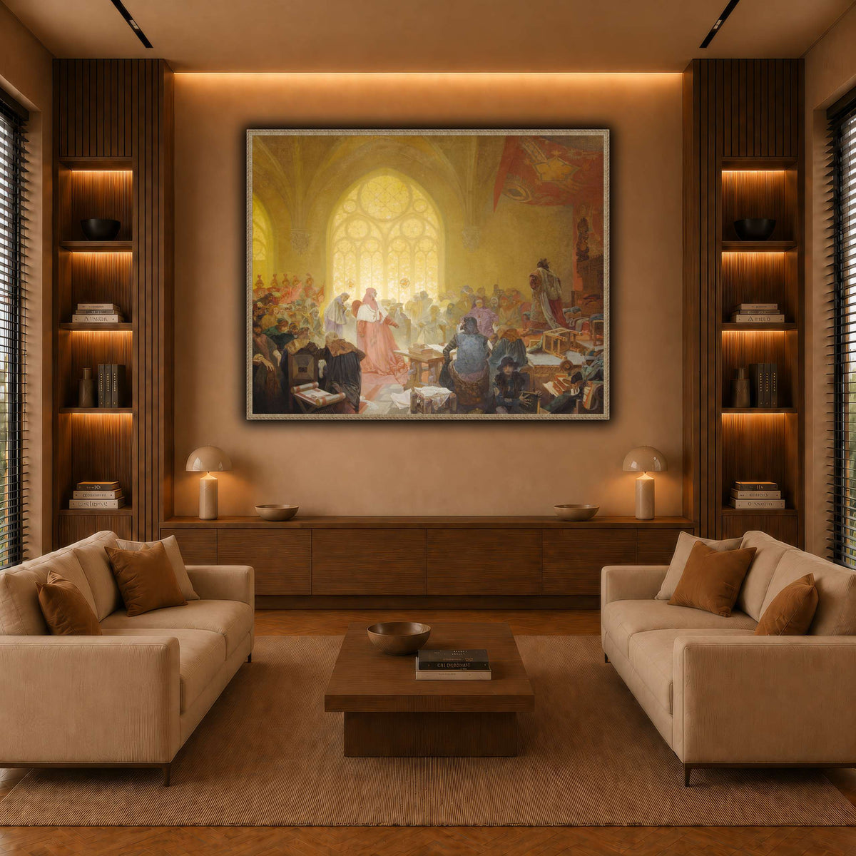 8_Alphonse_Mucha warm-living-room