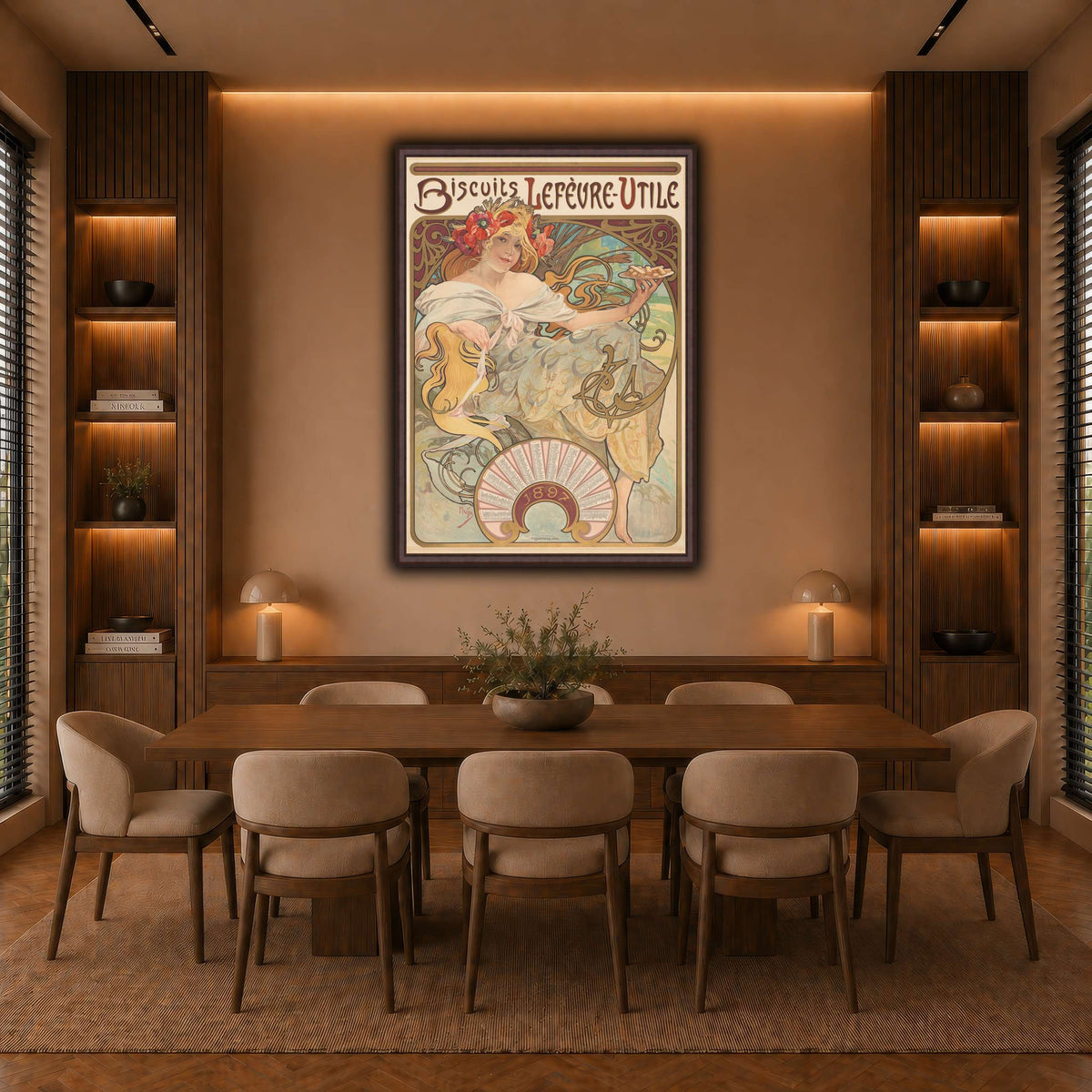 9_Alphonse_Mucha warm-dining room