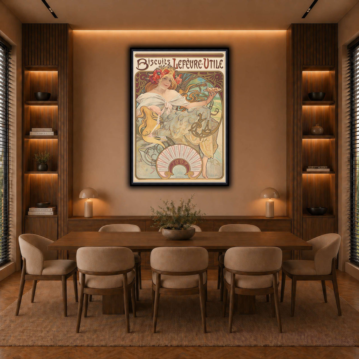 9_Alphonse_Mucha warm-dining room