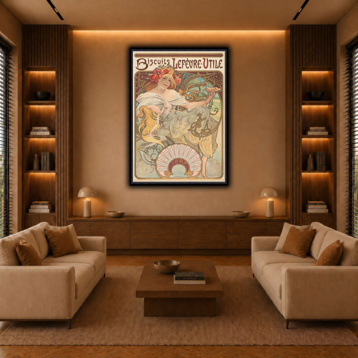 9_Alphonse_Mucha warm-living-room