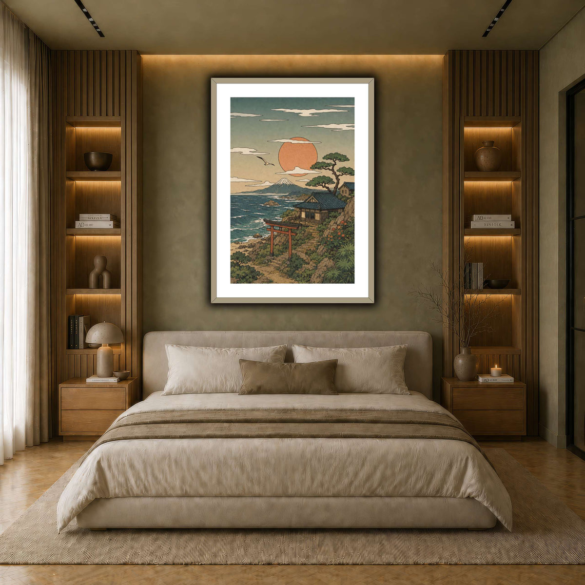 A View Toward Fuji earth-bedroom