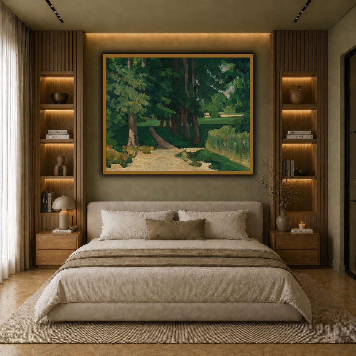 Allee_im_Jas_de_Bouffan_by_Paul_Cezanne earth-bedroom