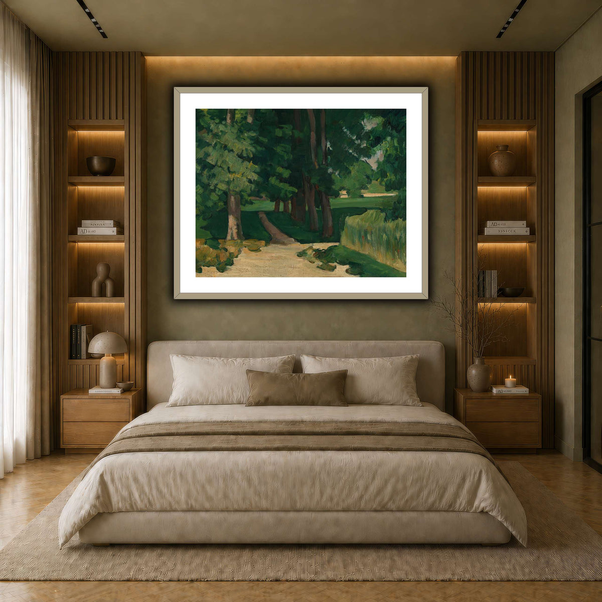 Allee_im_Jas_de_Bouffan_by_Paul_Cezanne earth-bedroom