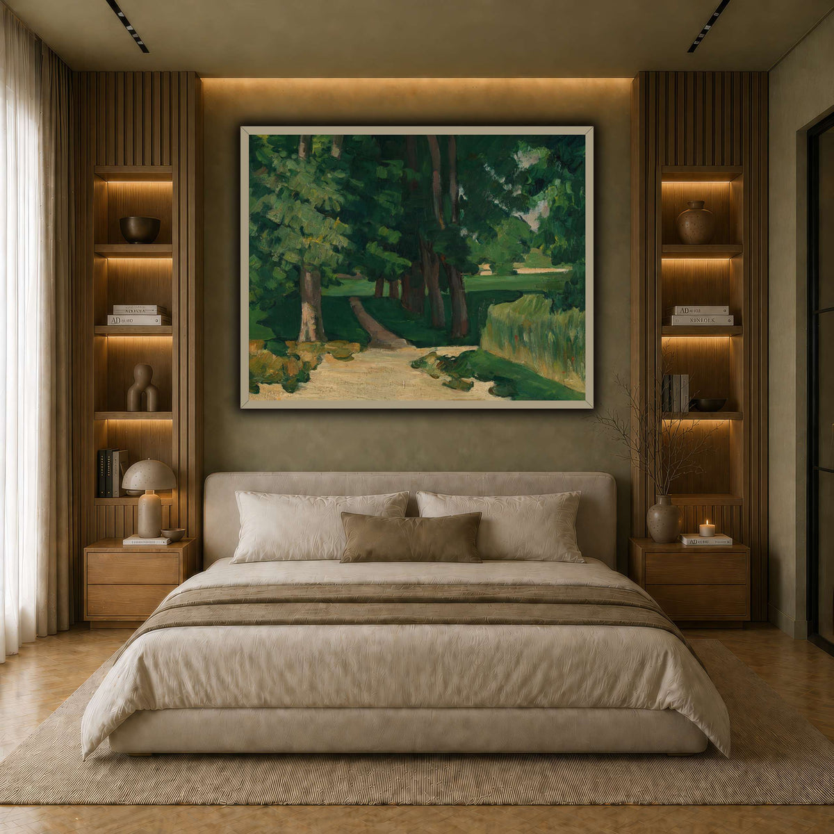 Allee_im_Jas_de_Bouffan_by_Paul_Cezanne earth-bedroom
