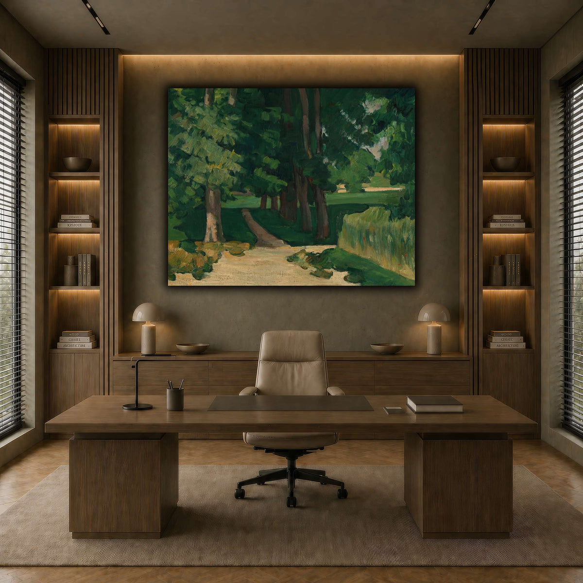 Allee_im_Jas_de_Bouffan_by_Paul_Cezanne earth-office