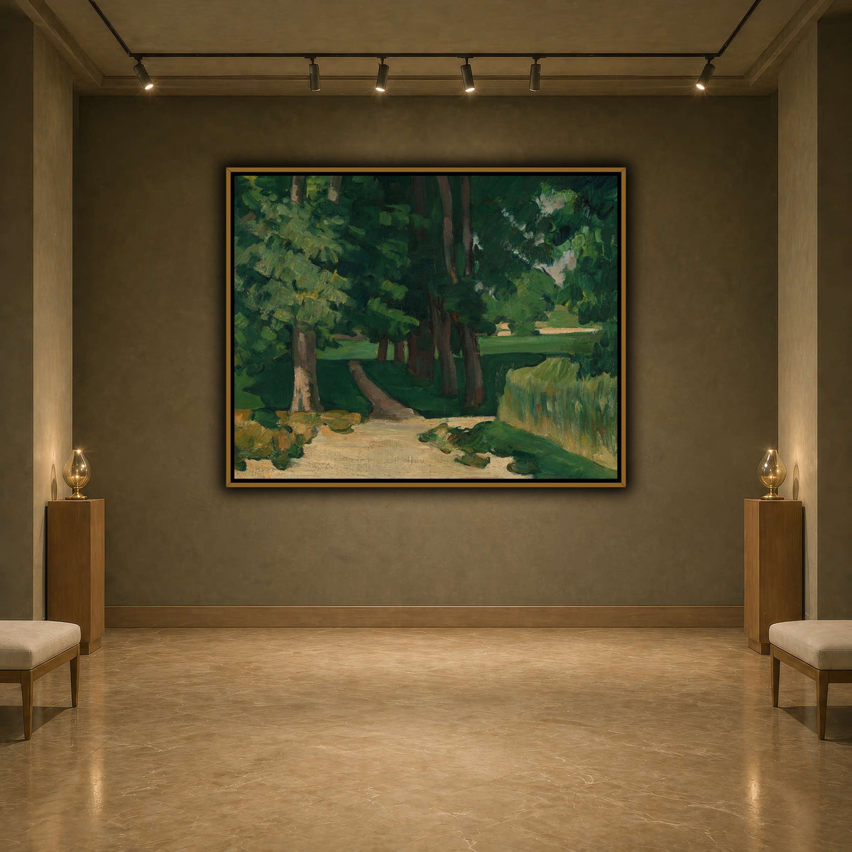Allee_im_Jas_de_Bouffan_by_Paul_Cezanne earth-agallery