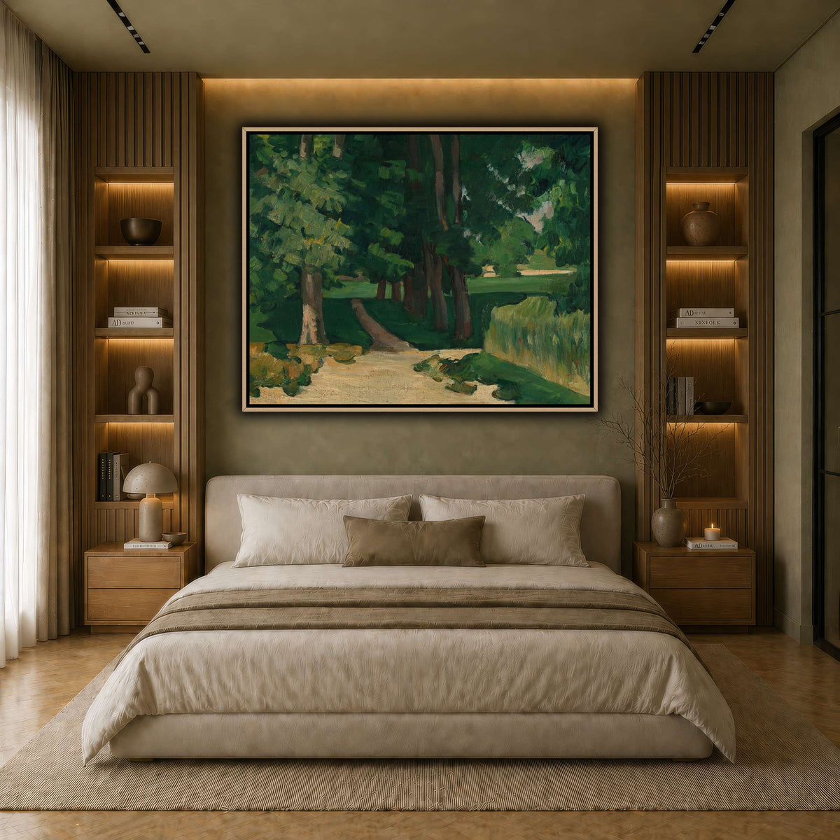 Allee_im_Jas_de_Bouffan_by_Paul_Cezanne earth-bedroom