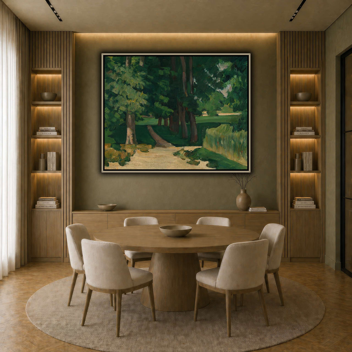 Allee_im_Jas_de_Bouffan_by_Paul_Cezanne earth-dining room