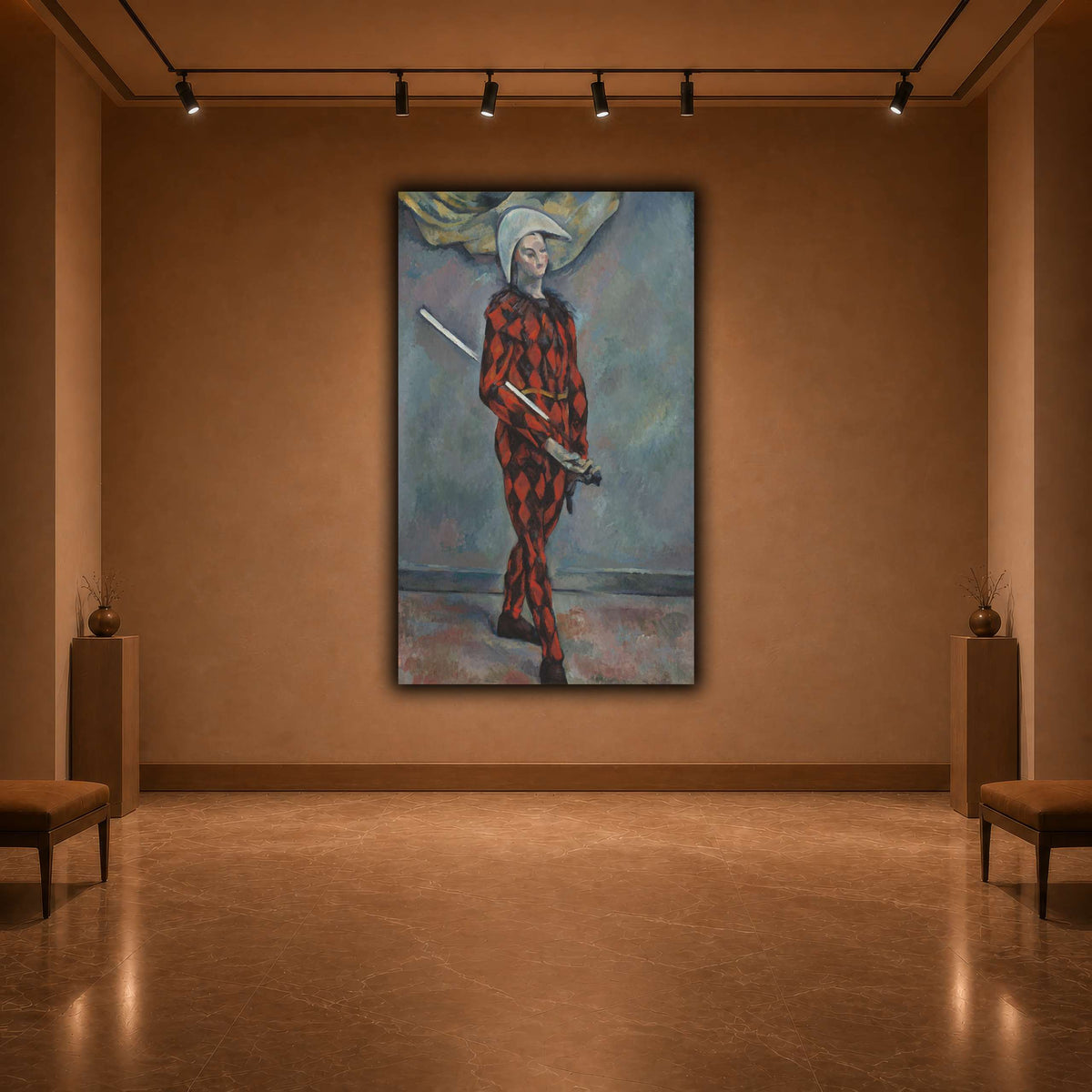 Arlequin_by_Paul_Cezanne warm-agallery