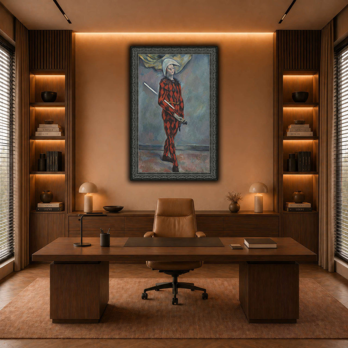 Arlequin_by_Paul_Cezanne warm-office