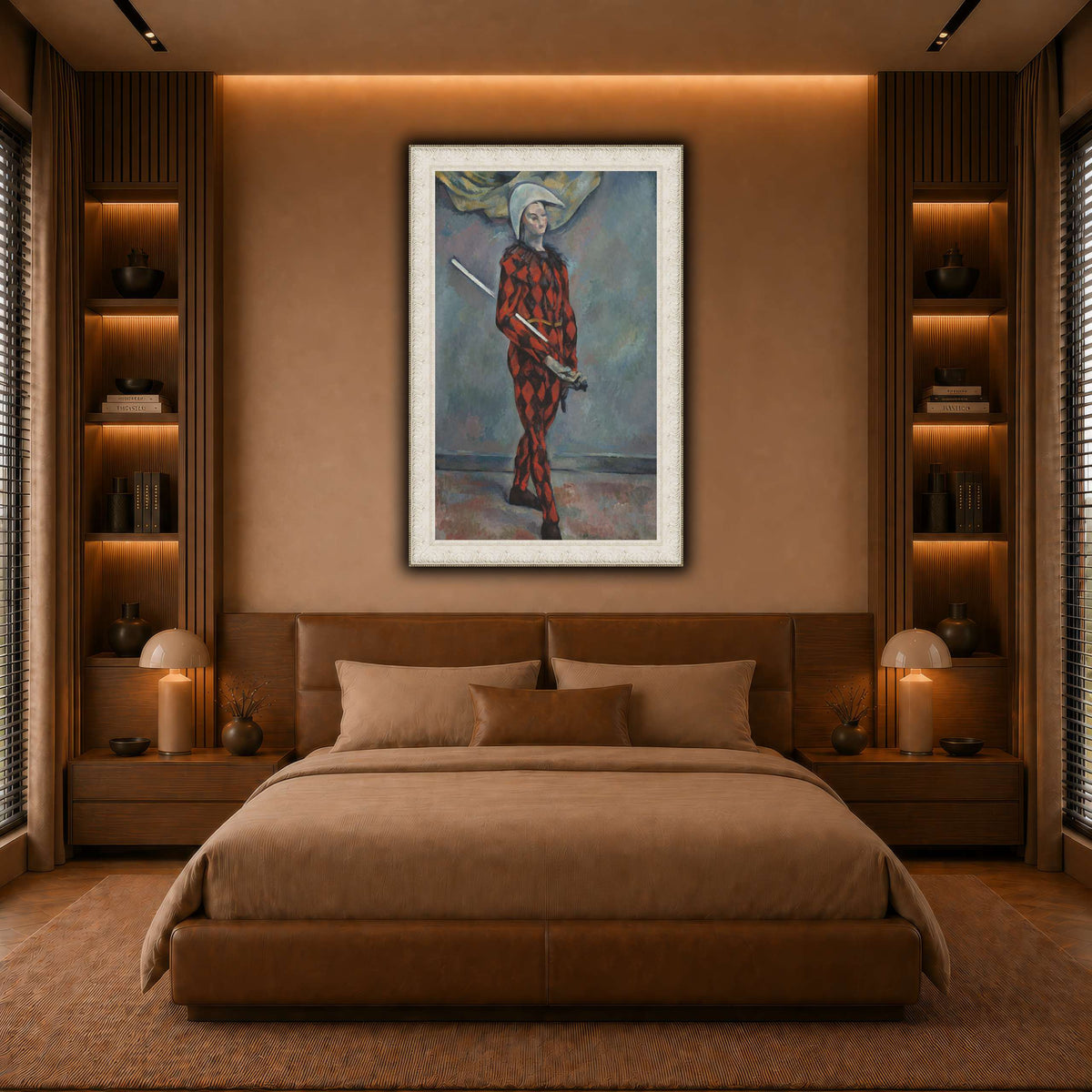 Arlequin_by_Paul_Cezanne warm-bedroom