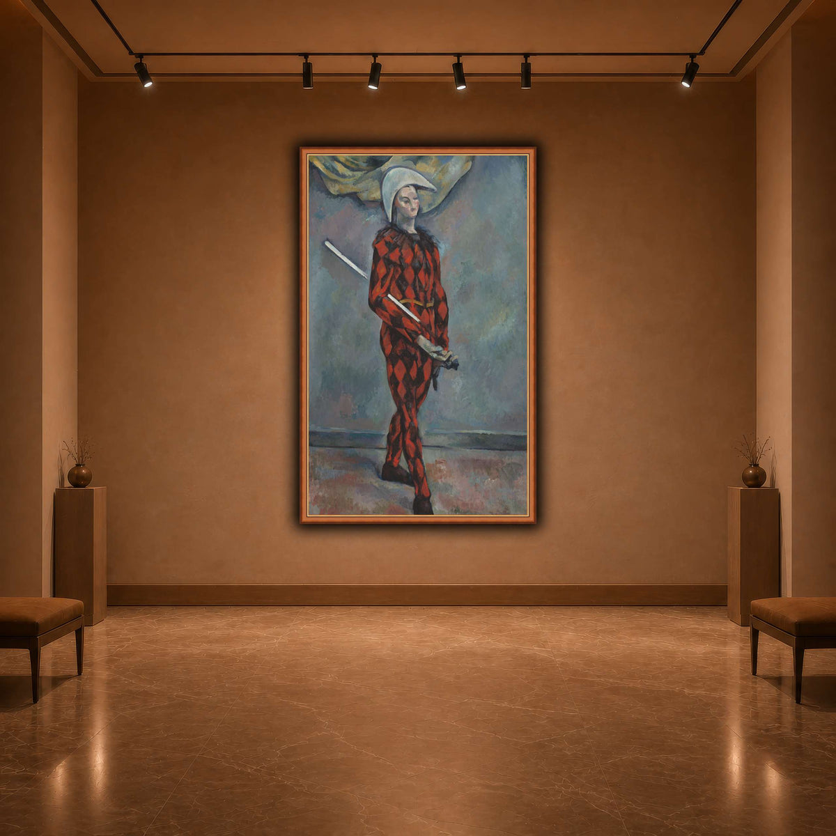 Arlequin_by_Paul_Cezanne warm-agallery