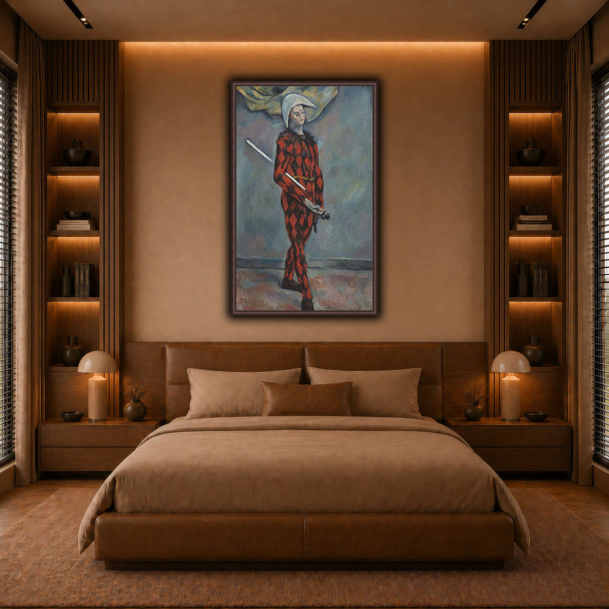Arlequin_by_Paul_Cezanne warm-bedroom