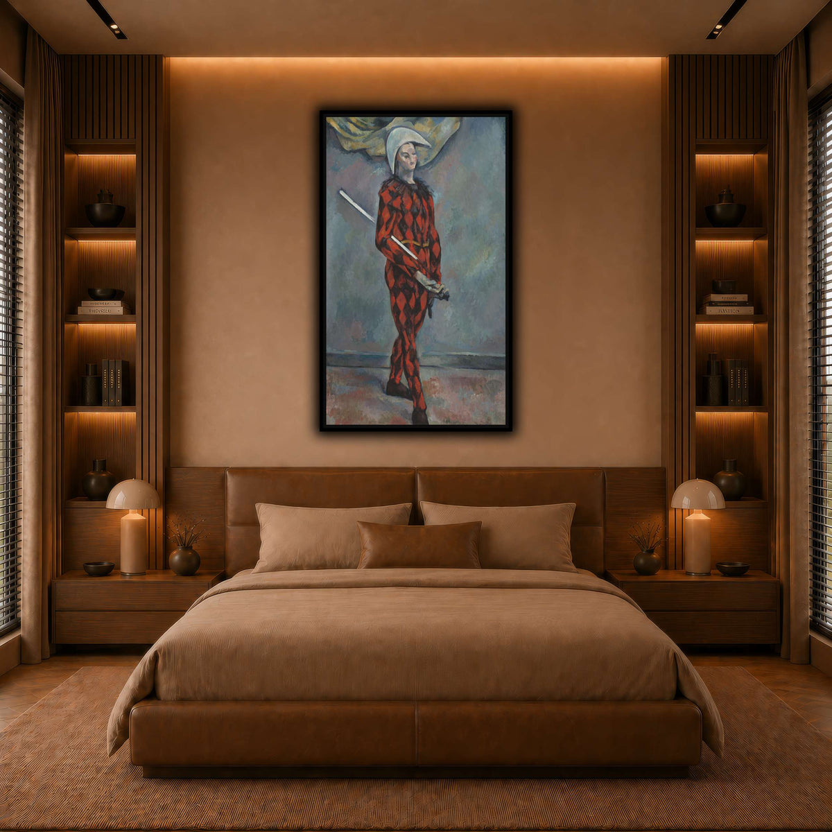 Arlequin_by_Paul_Cezanne warm-bedroom