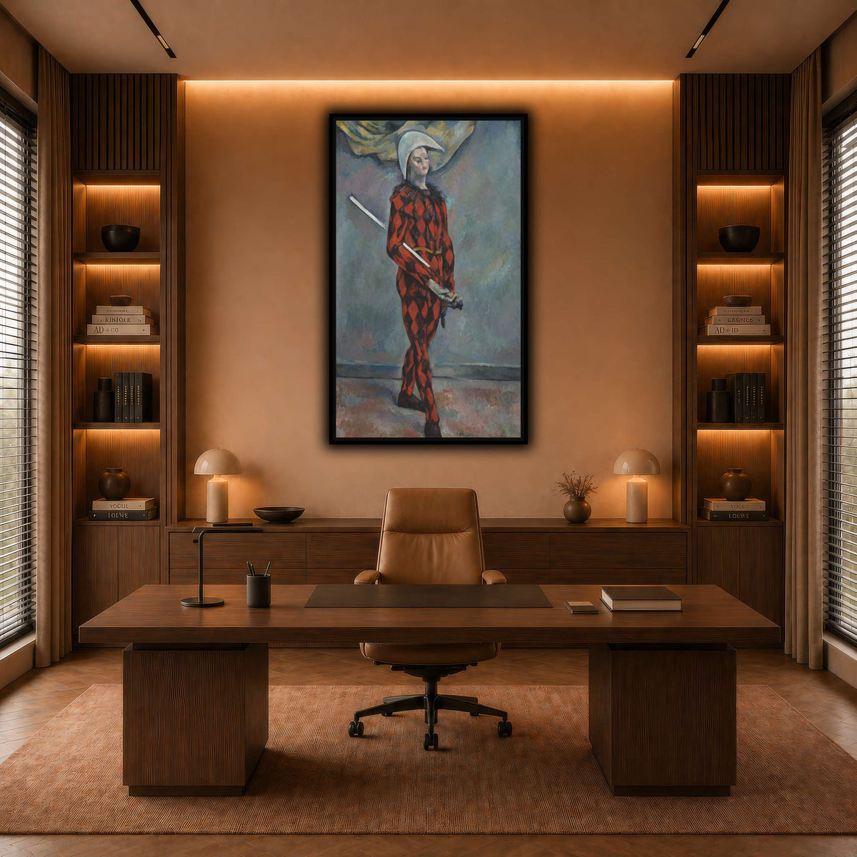 Arlequin_by_Paul_Cezanne warm-office