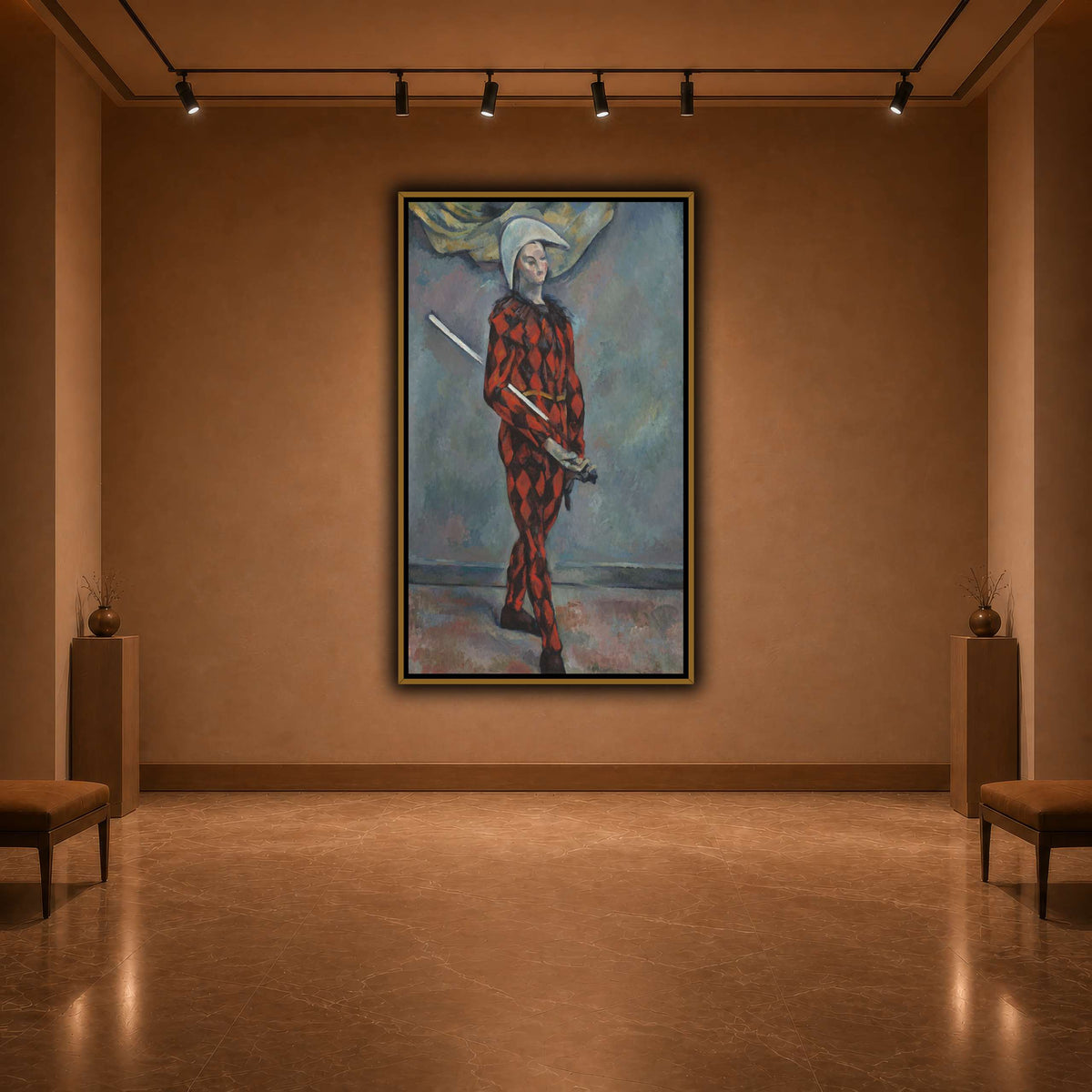 Arlequin_by_Paul_Cezanne warm-agallery