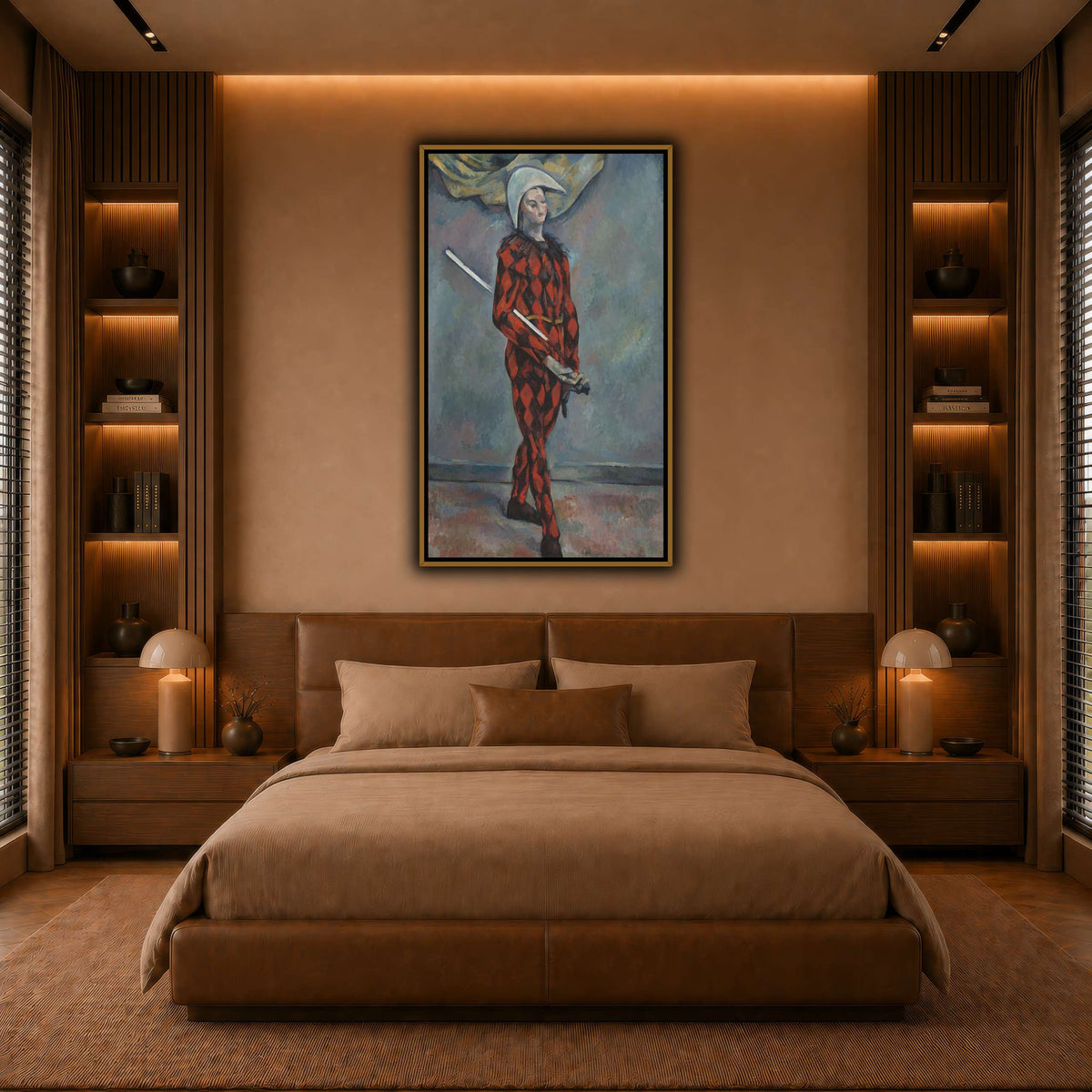 Arlequin_by_Paul_Cezanne warm-bedroom