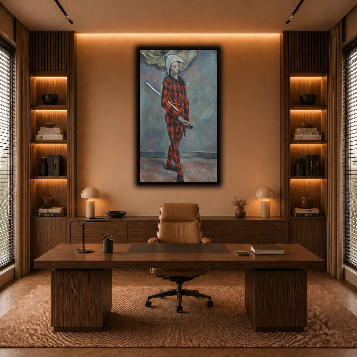 Arlequin_by_Paul_Cezanne warm-office