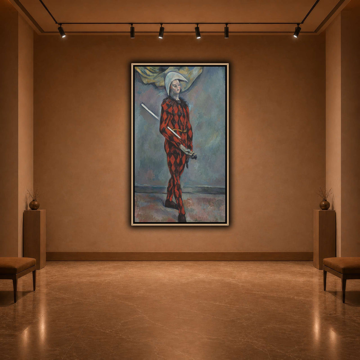 Arlequin_by_Paul_Cezanne warm-agallery