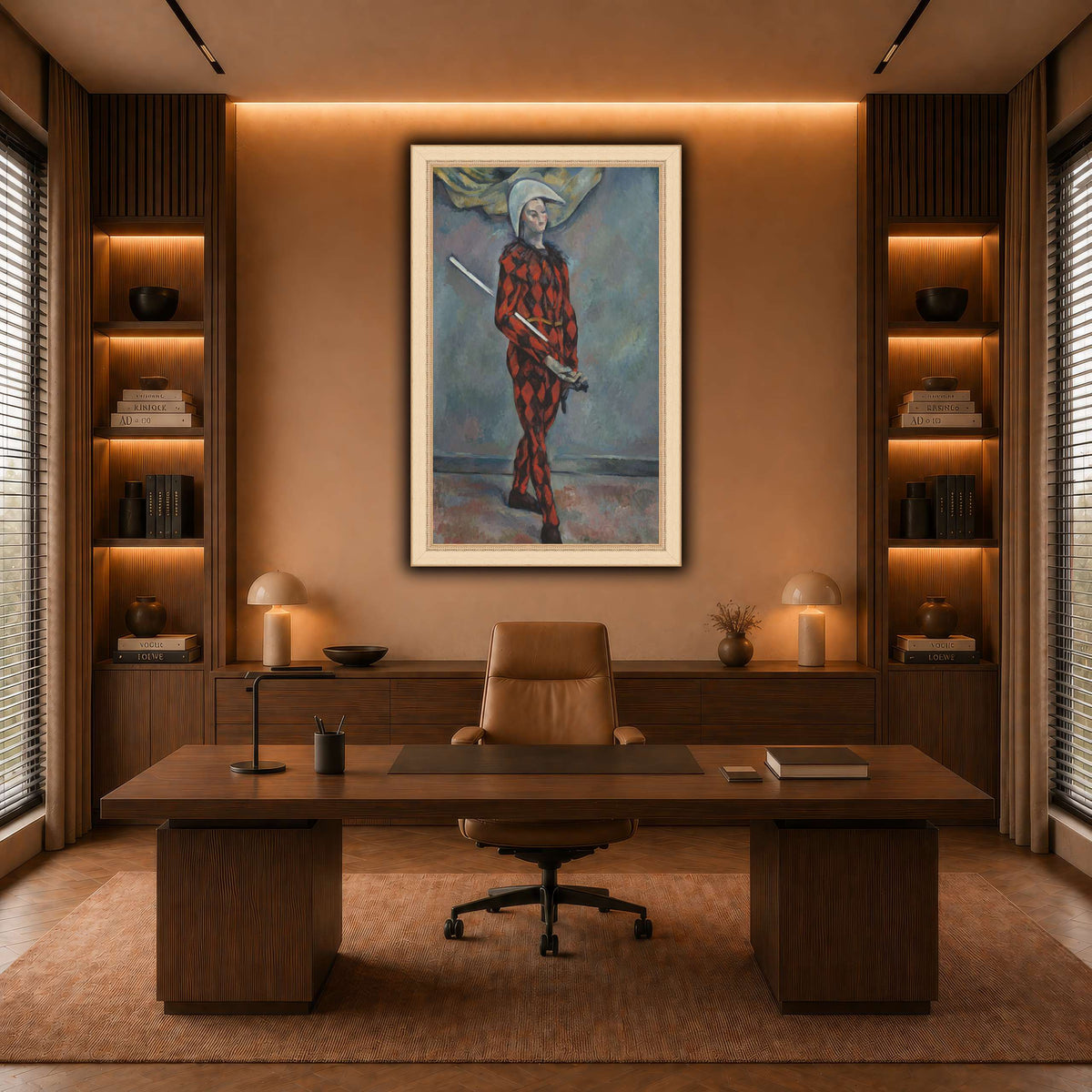 Arlequin_by_Paul_Cezanne warm-office