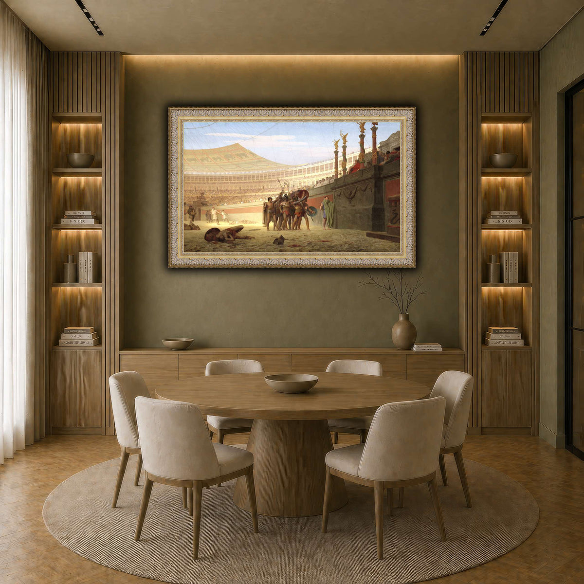 Ave_Caesar_Morituri_te_Salutant_Jean-Léon_Gérôme earth-dining room
