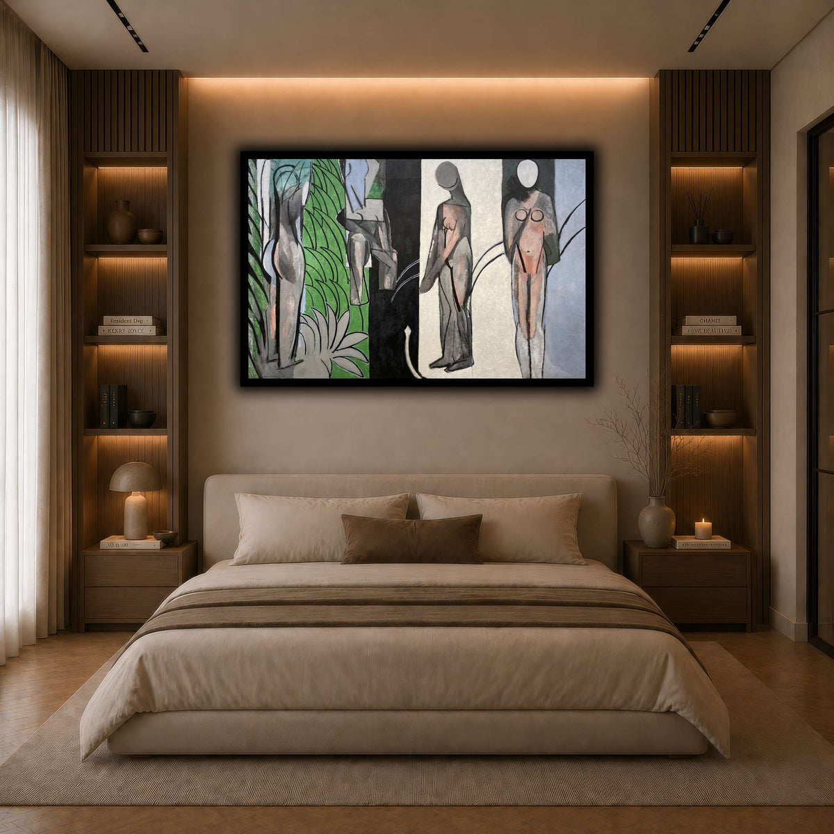 Bathers_by_a_River_Henri_Matisse dark neutral-bedroom