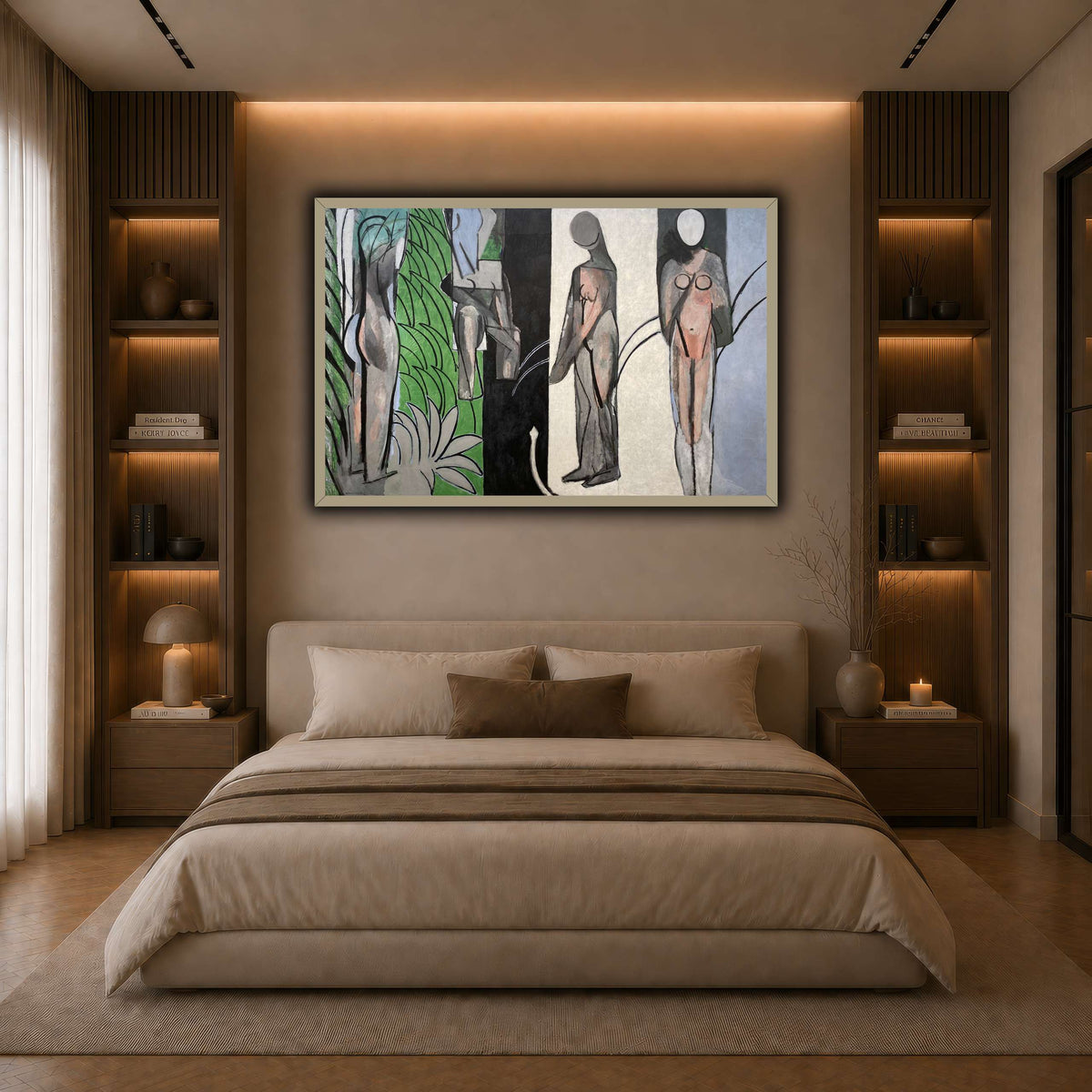 Bathers_by_a_River_Henri_Matisse dark neutral-bedroom