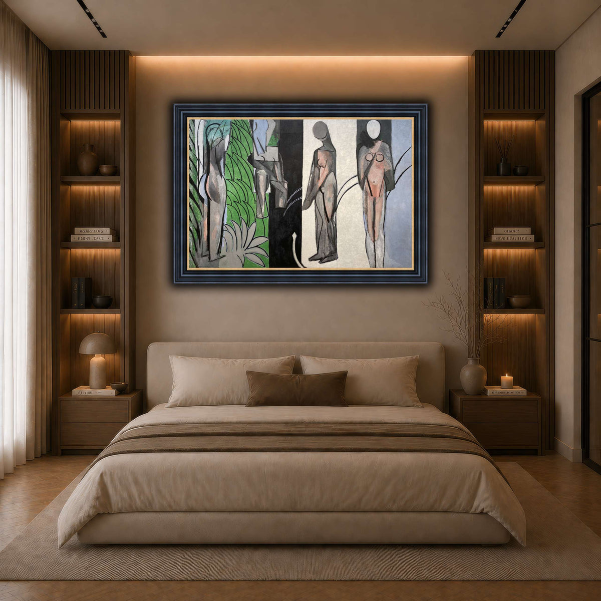 Bathers_by_a_River_Henri_Matisse dark neutral-bedroom