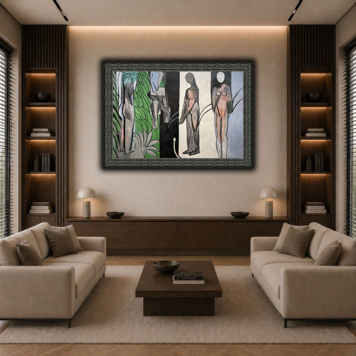 Bathers_by_a_River_Henri_Matisse dark neutral-living room