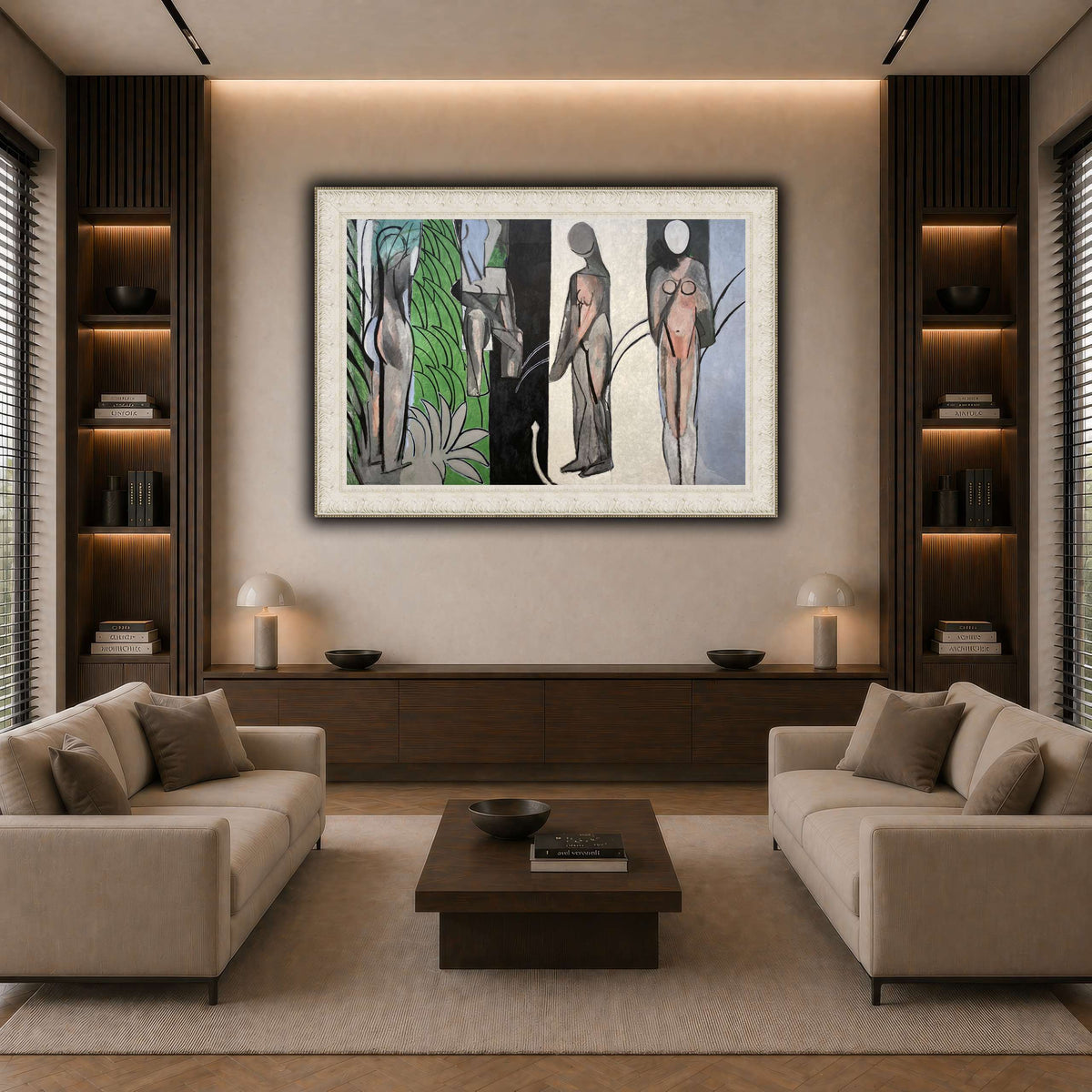 Bathers_by_a_River_Henri_Matisse dark neutral-living room