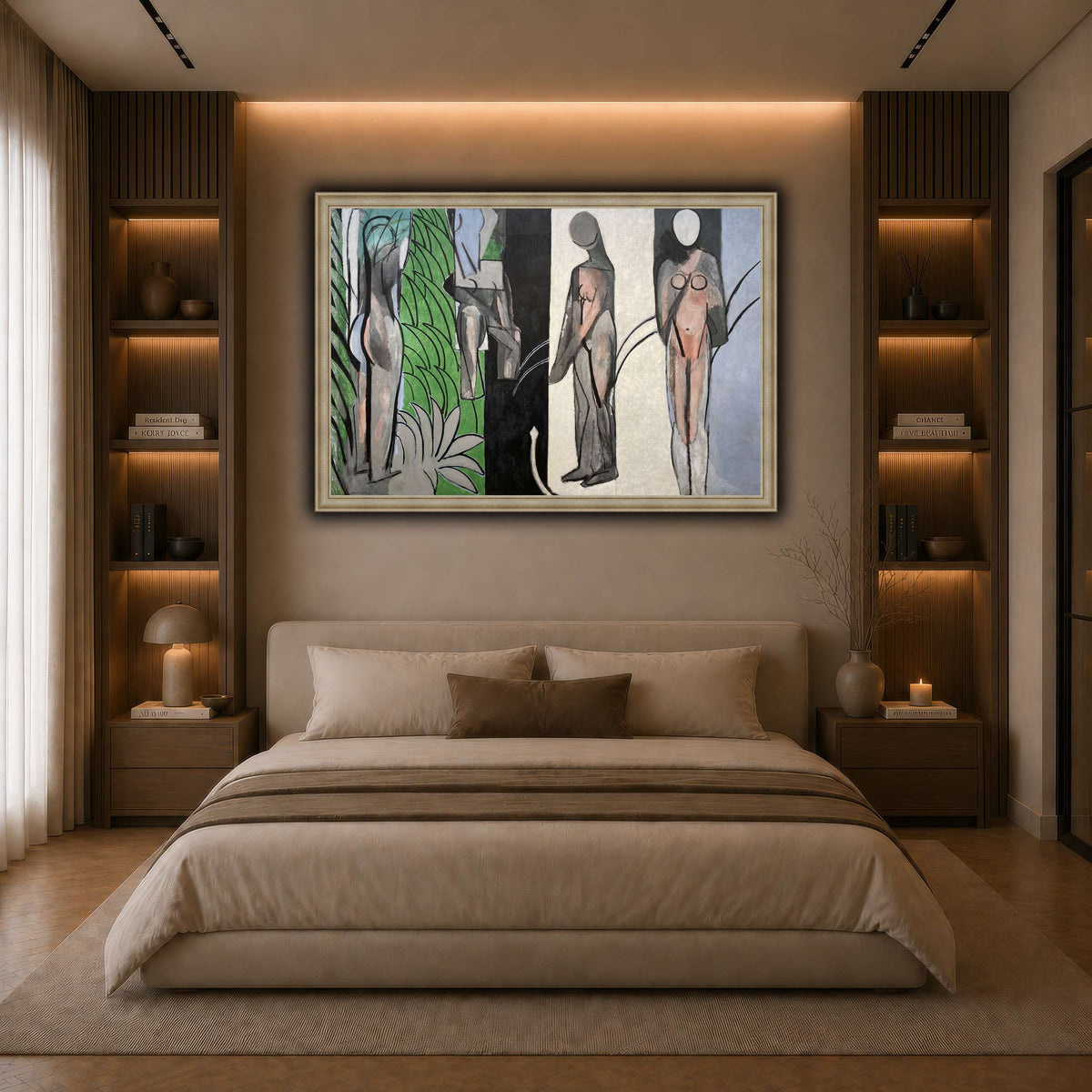Bathers_by_a_River_Henri_Matisse dark neutral-bedroom