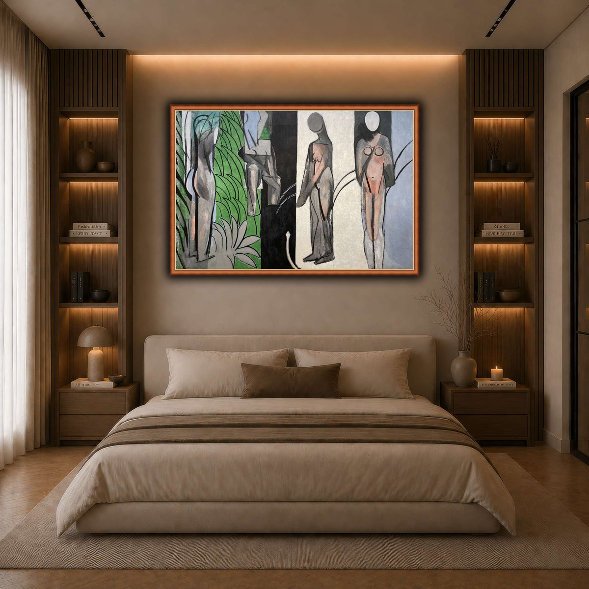Bathers_by_a_River_Henri_Matisse dark neutral-bedroom