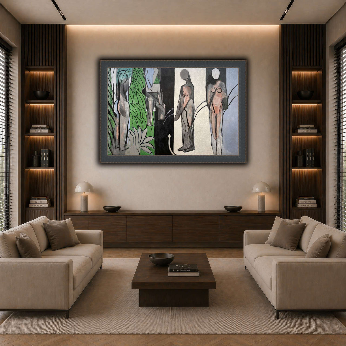 Bathers_by_a_River_Henri_Matisse dark neutral-living room