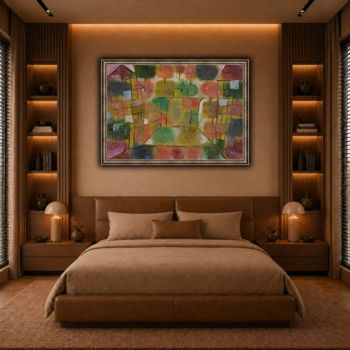 Baum-und-Architektur-Rhythmen-Tree-and-Architecture-Rhythms-1920_paul-klee warm-bedroom