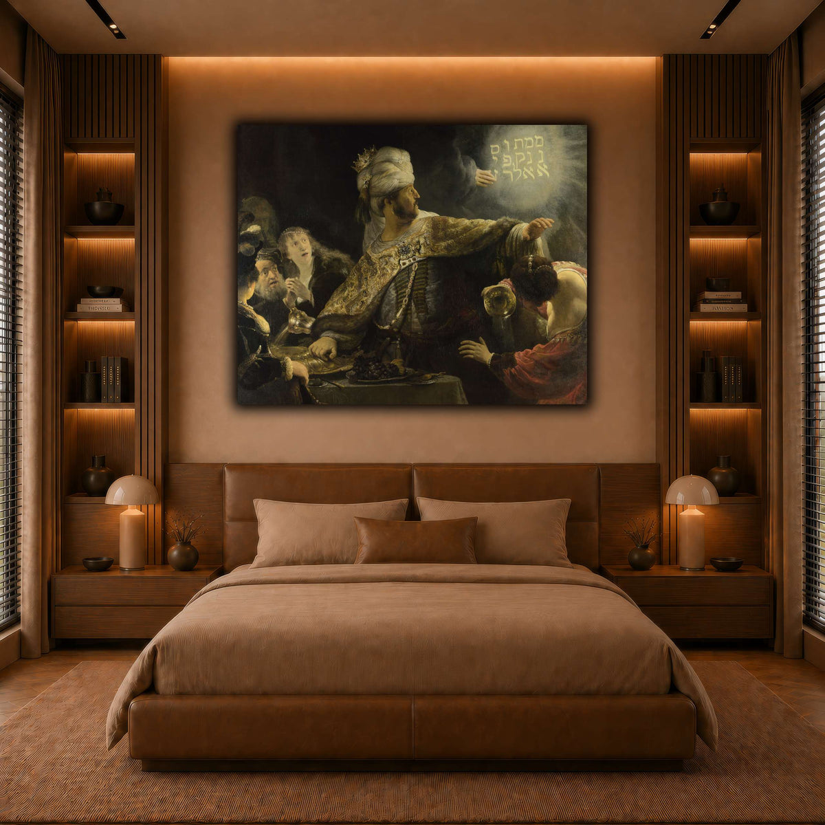 Belsazar_Rembrandt-van-Rijn warm-bedroom