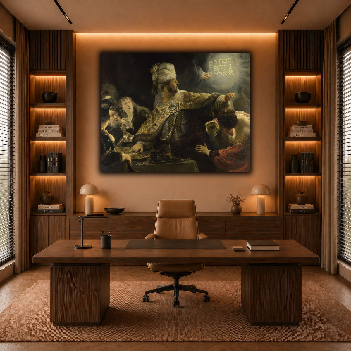 Belsazar_Rembrandt-van-Rijn warm-office