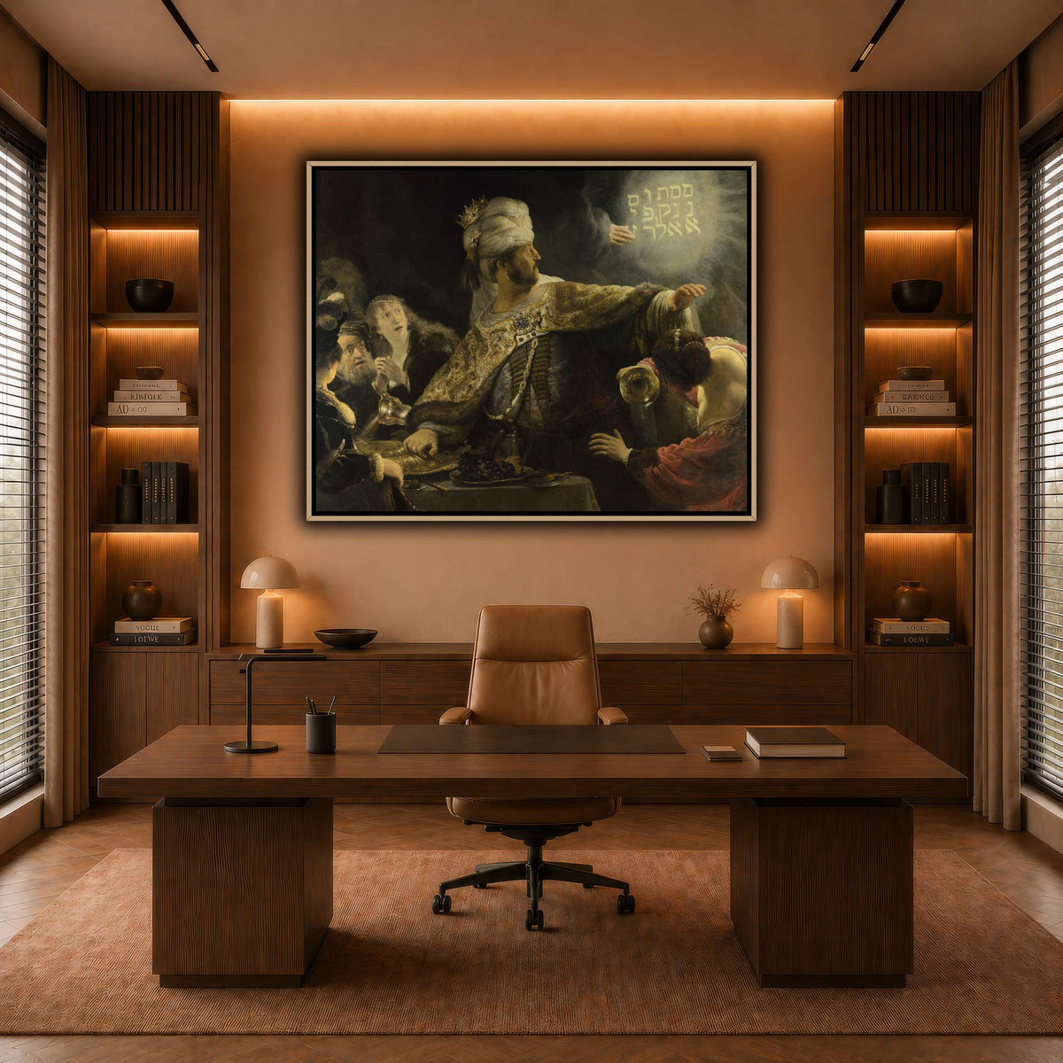 Belsazar_Rembrandt-van-Rijn warm-office