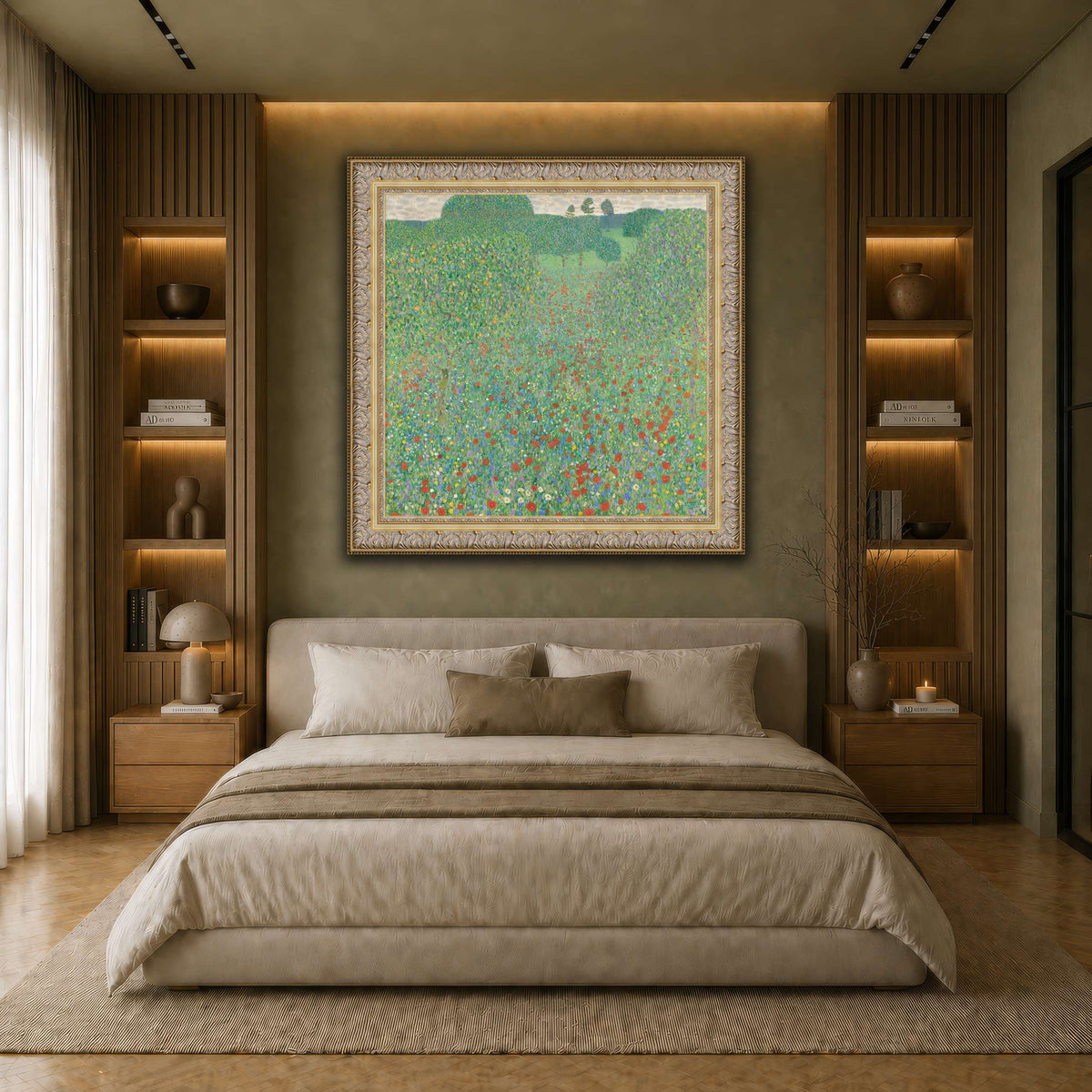 Blooming_Poppies_-_Klimt earth-bedroom
