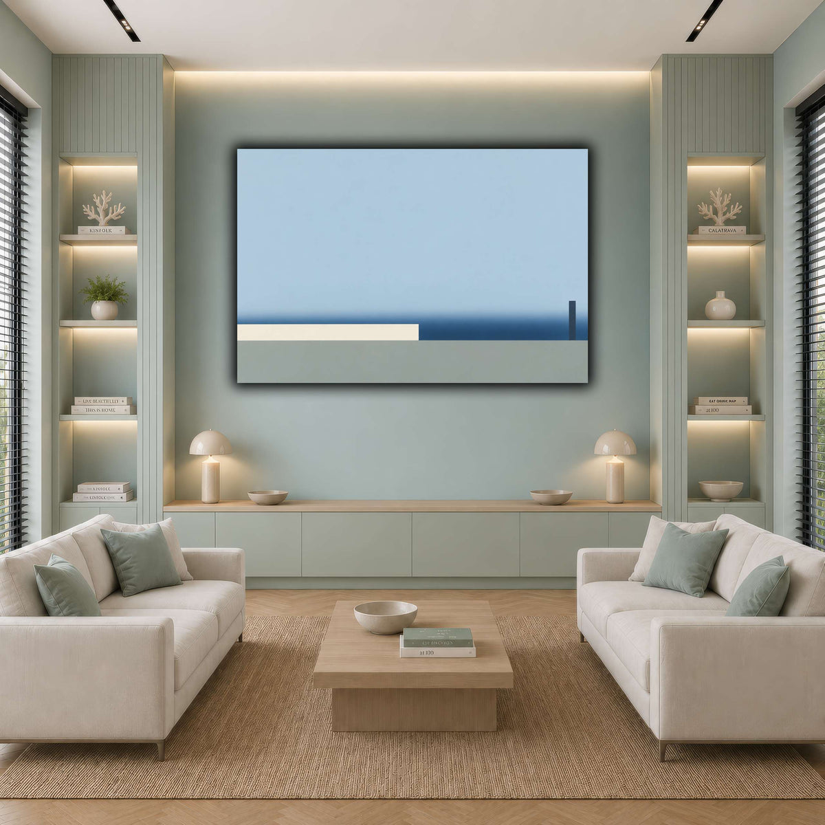 Blue Distance-5 cool-living room