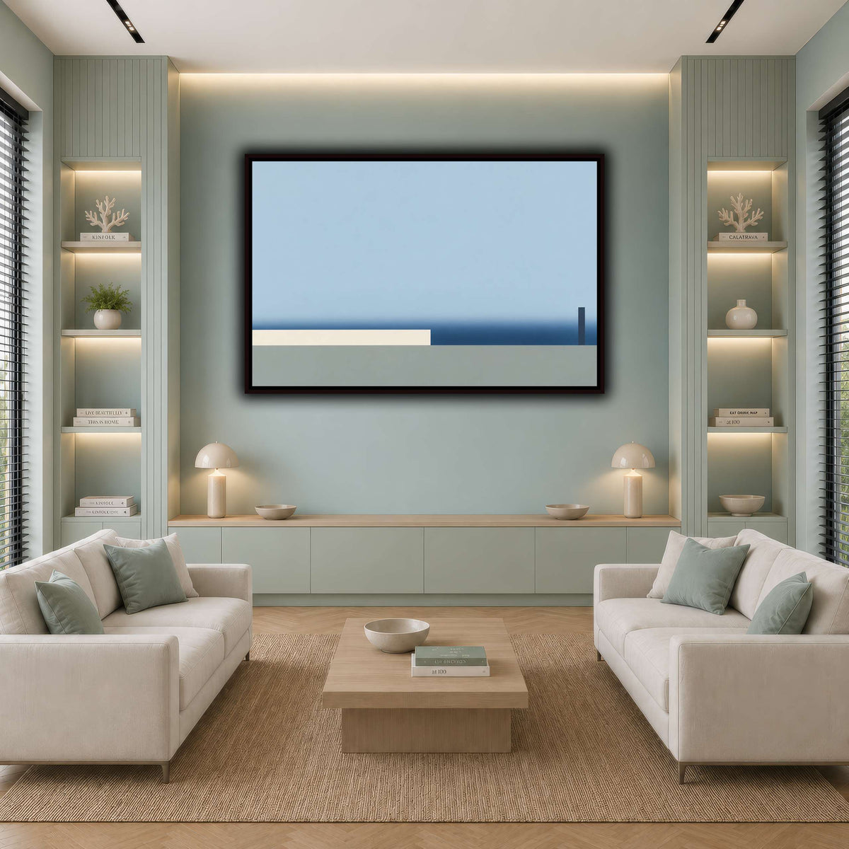 Blue Distance-5 cool-living room