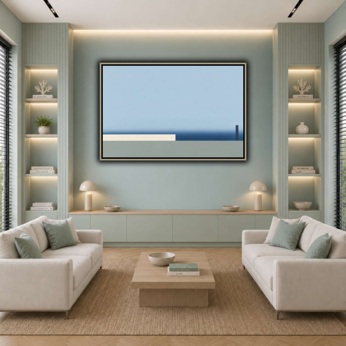Blue Distance-5 cool-living room