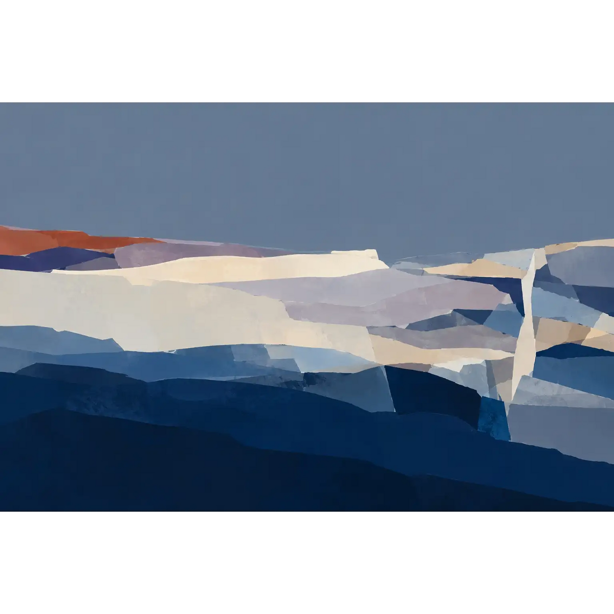 Blue Hour Fractured Strata-10